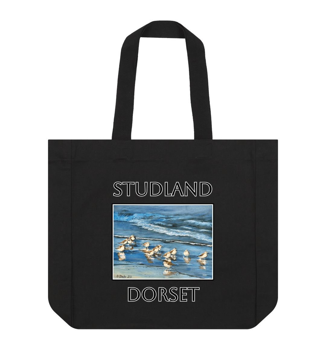 Black Studland Misty Morning: Shopper Tote Bag