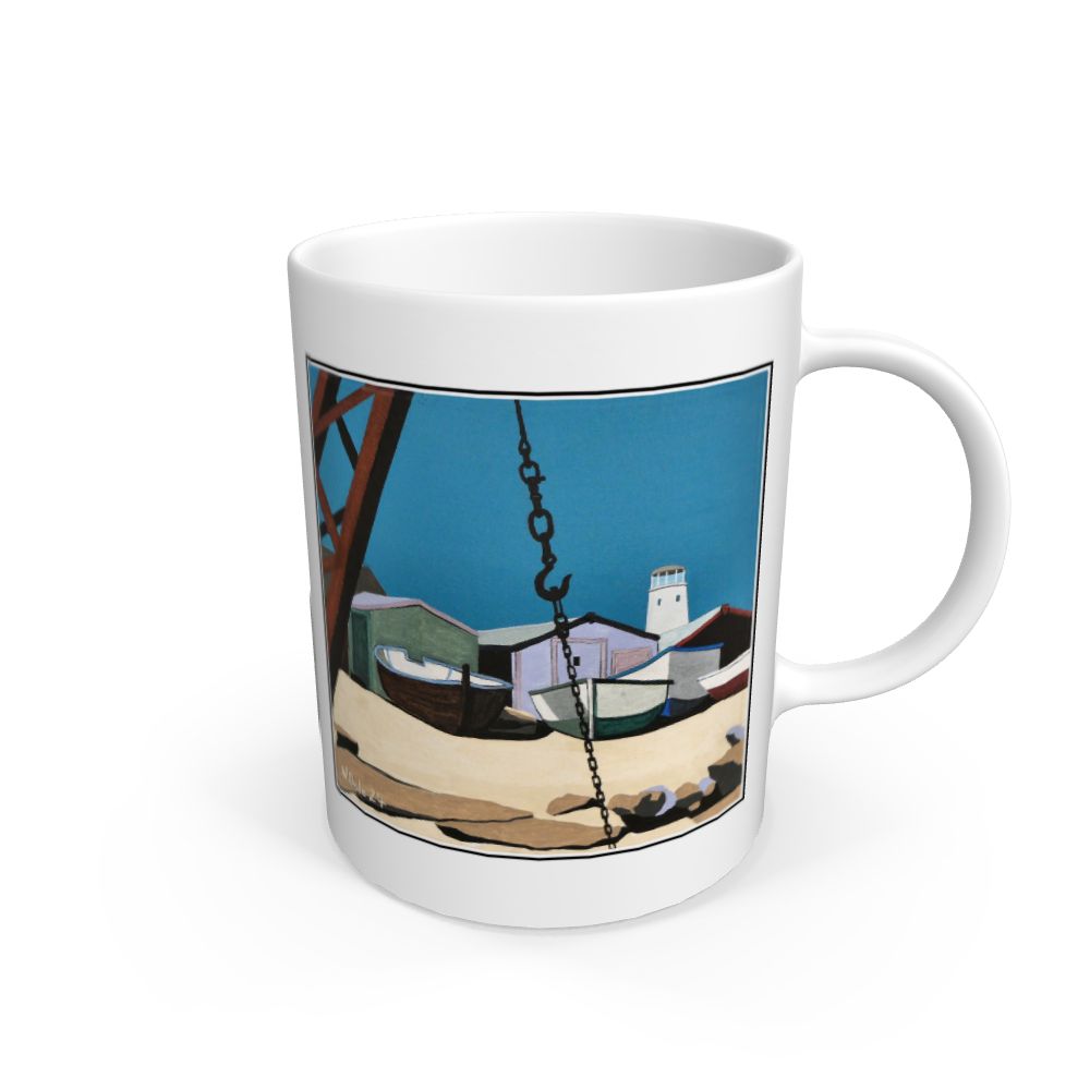 White Old Lower Lighthouse, Portland: White Mug