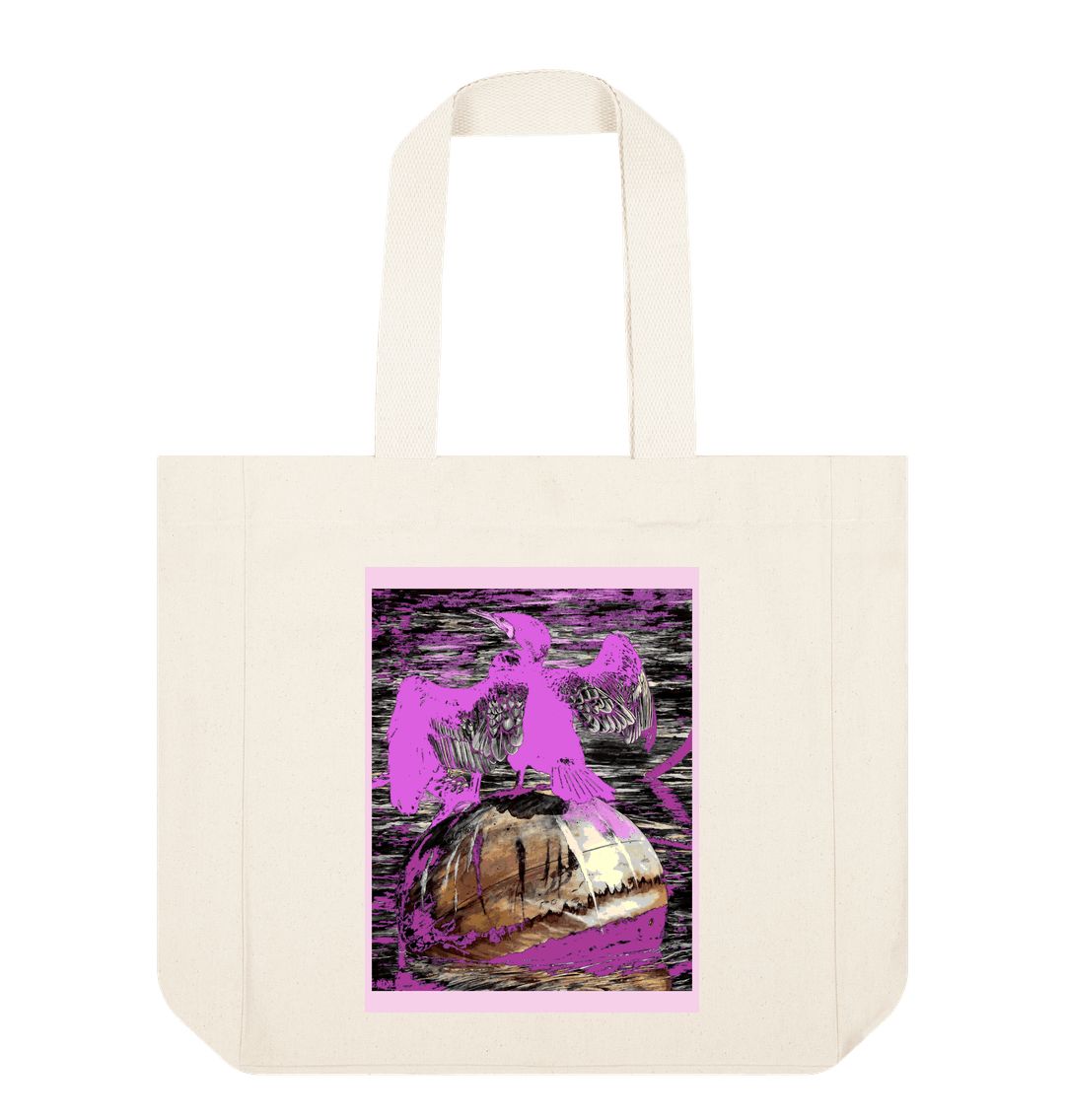 Natural Cormorant At West Bay (Version: 29.1.6): Shopper Tote Bag