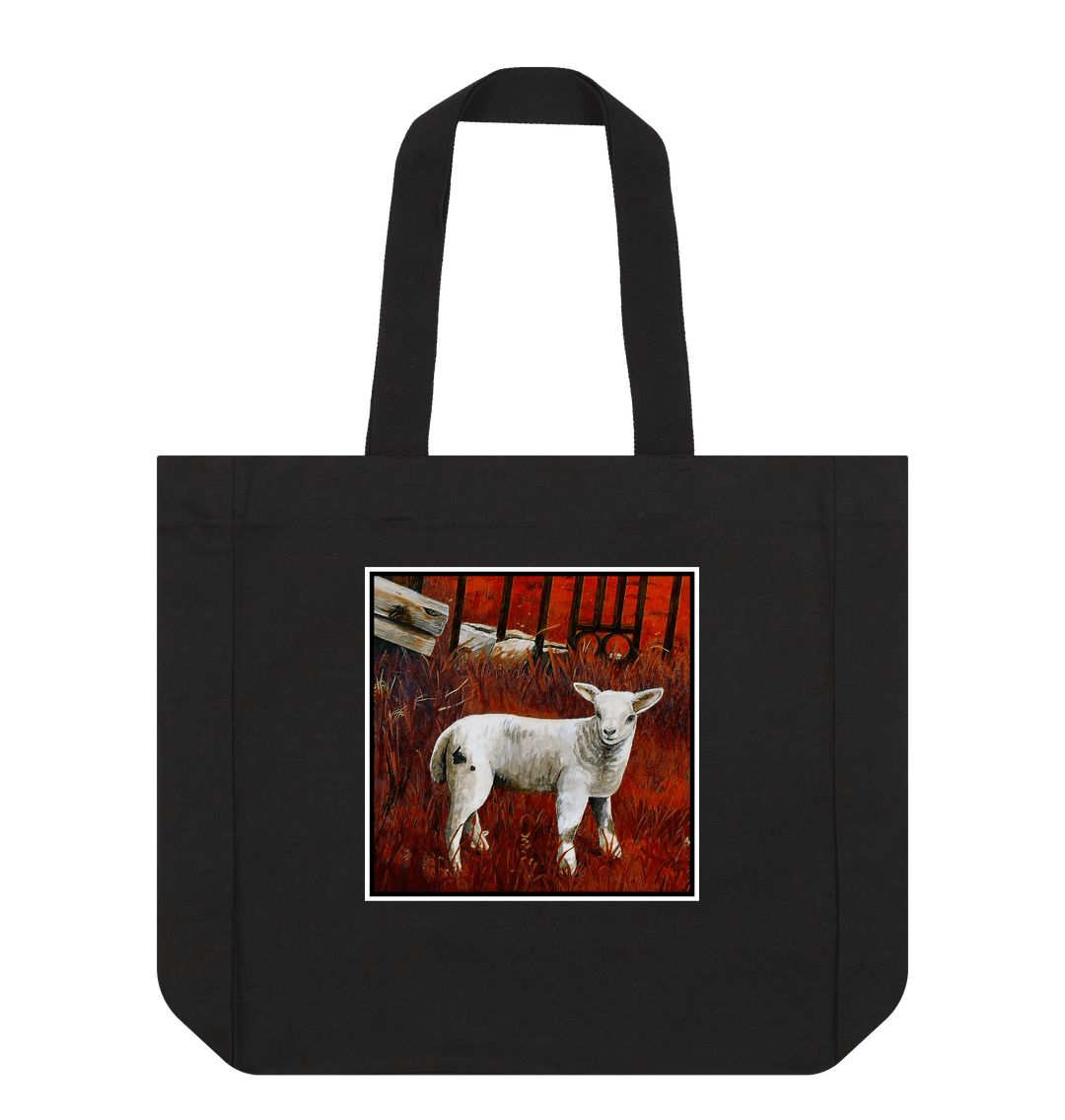 Black The Gate (Version 4): Shopper Tote Bag