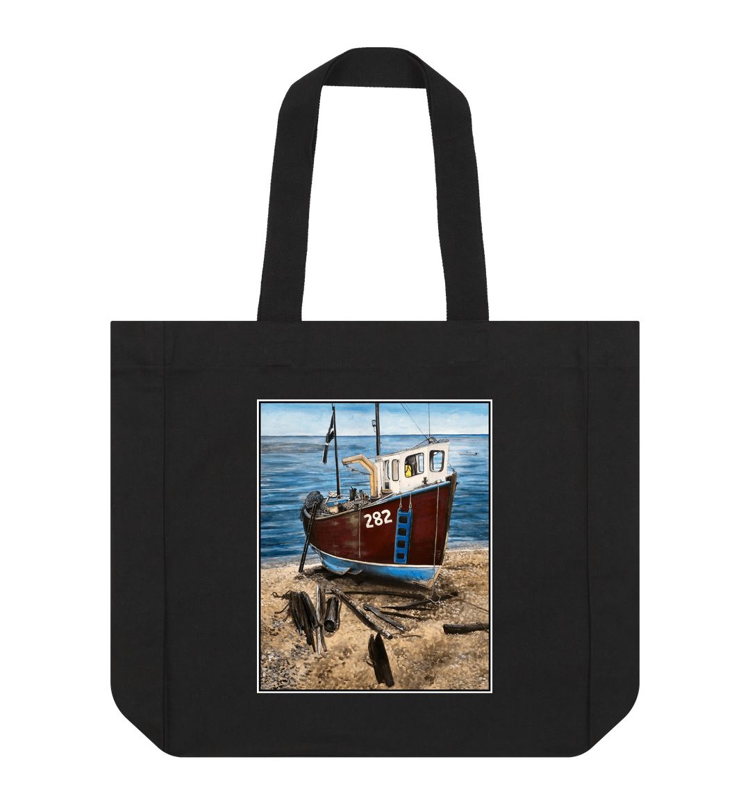 Black Relaxing Beer: Shopper Tote Bag