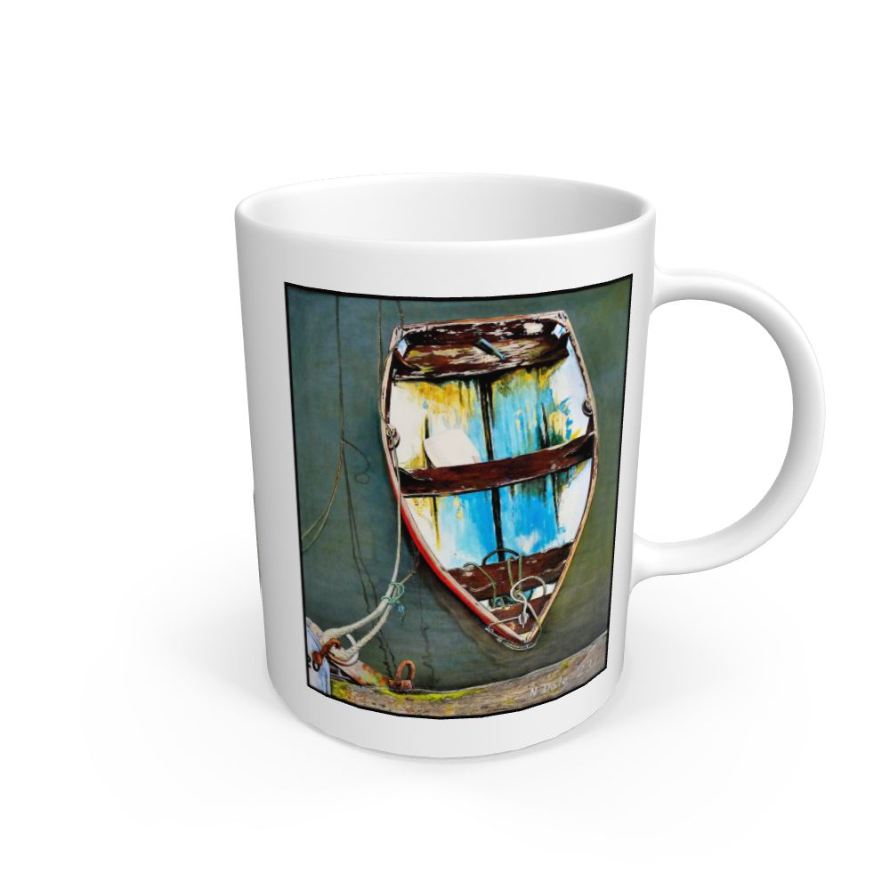 White Good Intentions at Lyme Regis: White Mug