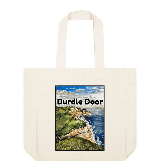 Natural Durdle Door From The West: Shopper Tote Bag