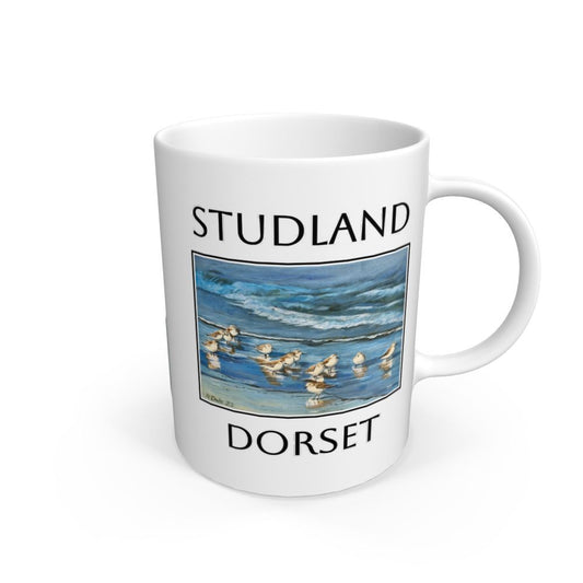 White Studland Misty Morning: White Mug