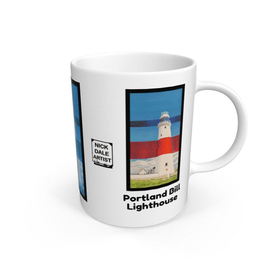 White Rothko's Work Experience At Portland Bill Lighthouse (Version 1-2): White Mug