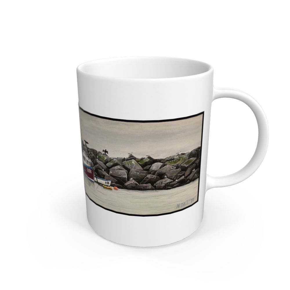 White End Of The Line (Version 1): White Mug