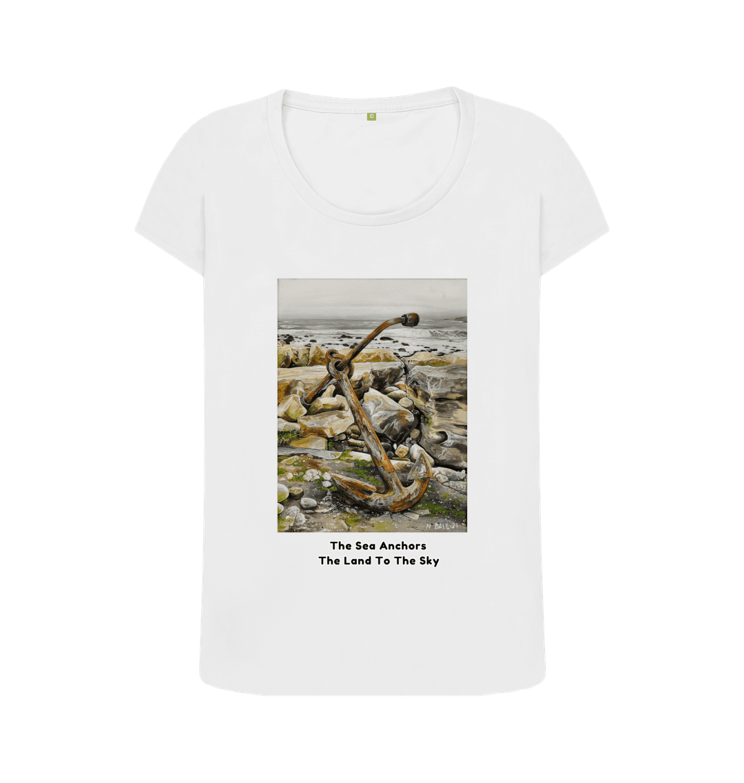 White Printed T-shirt Front