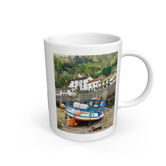 White Lynmouth At Lowest Tide: White Mug