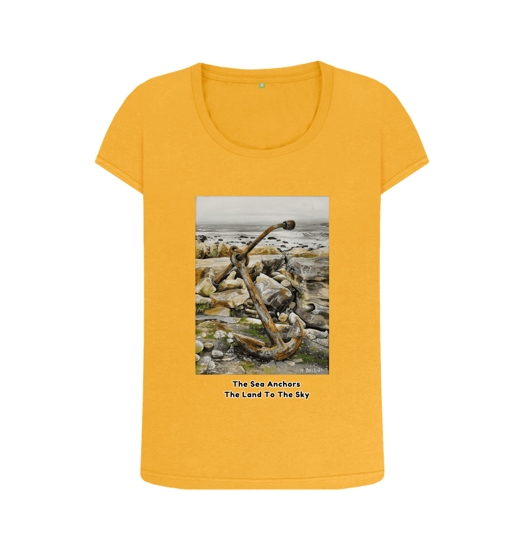 Mustard Printed T-shirt Front