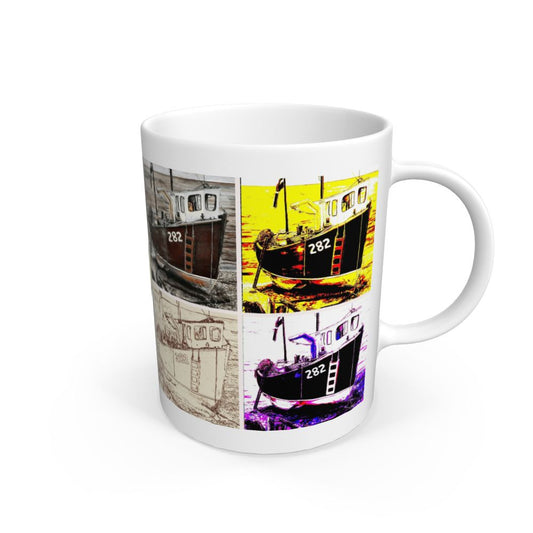 White Relaxing Beer (Multiple Image Version 1): White Mug