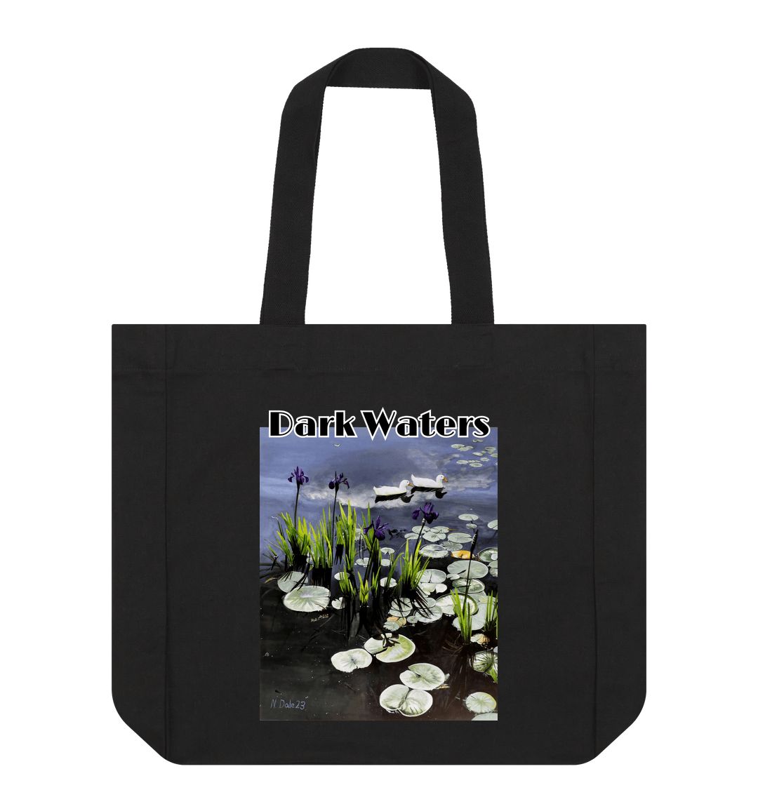 Black Dark Waters: Shopper Tote Bag